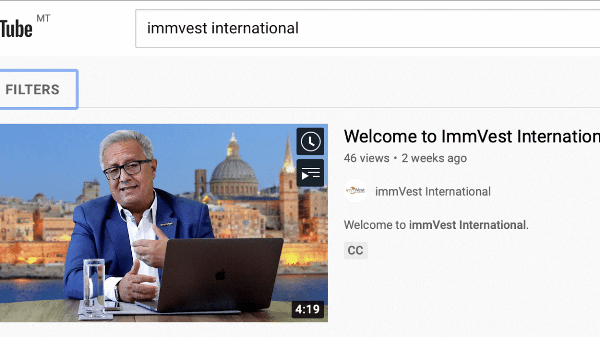 immVest International YouTube