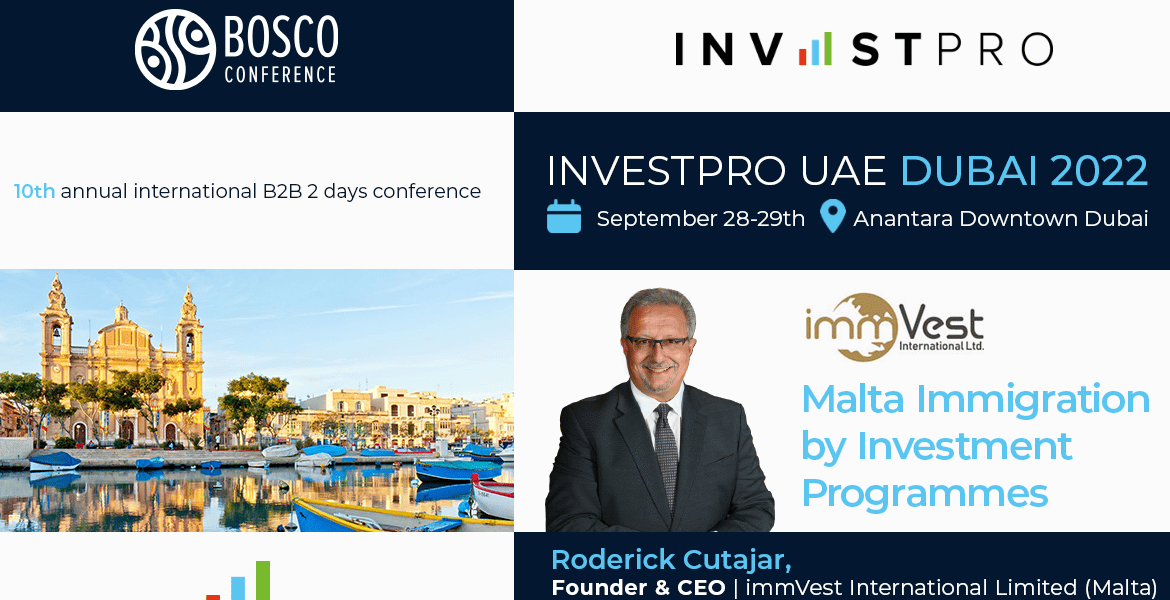 immVest International participating in the Bosco Conference in Dubai 2022