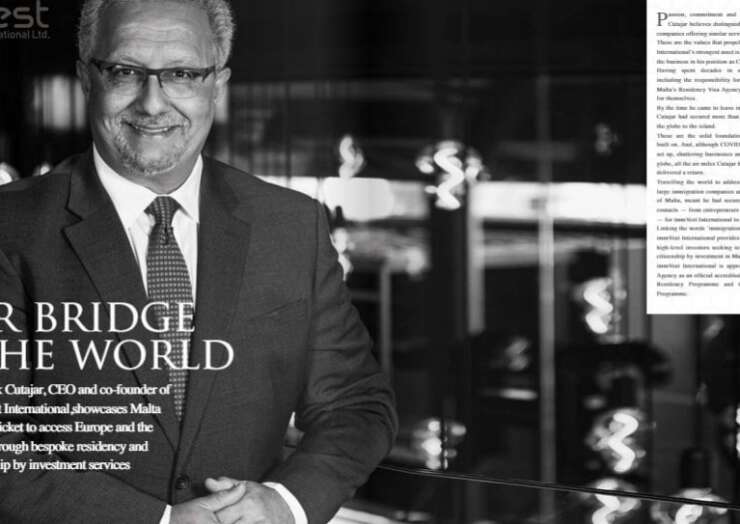 Maltese citizenship by investment: Your bridge to the world – Featured in the Arabian Business website