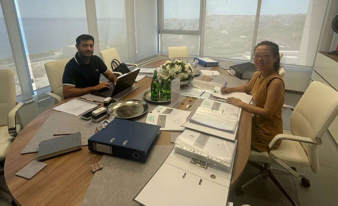 Shan and Dr. Aidan Reviewing MPRP Files Ahead of Submission to RMA