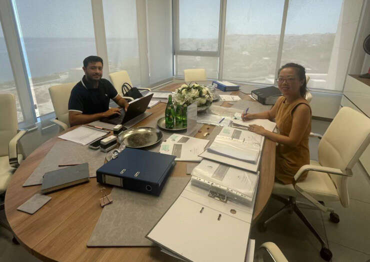 Shan and Dr. Aidan Reviewing MPRP Files Ahead of Submission to RMA