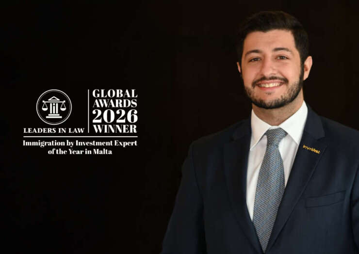 Dr. Aidan Cutajar Named Malta’s Immigration by Investment Expert of the Year 2026