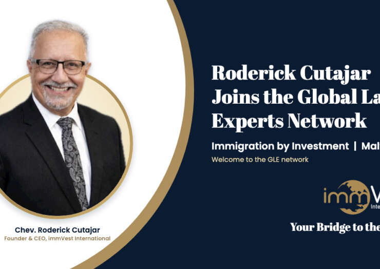 immVest CEO Roderick Cutajar Joins the Global Law Experts Network
