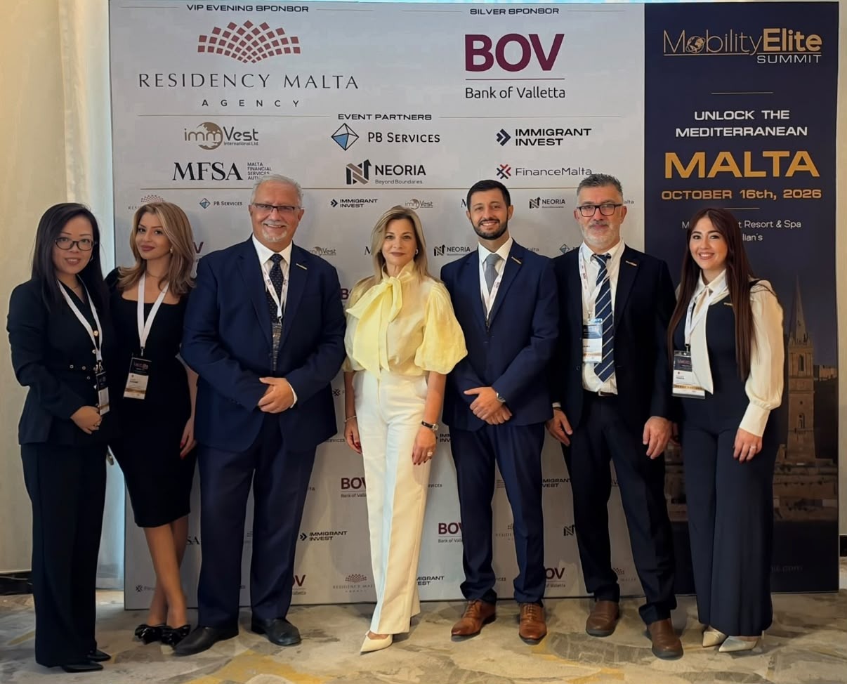 immVest International team members at the Mobility Elite Summit 2026 in Malta