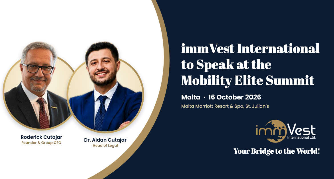 immVest International to Speak at the Mobility Elite Summit in Malta