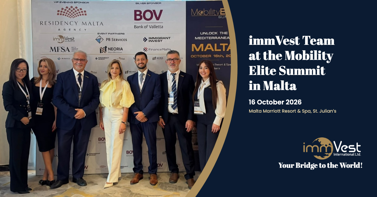 immVest International team members at the Mobility Elite Summit 2026 in Malta